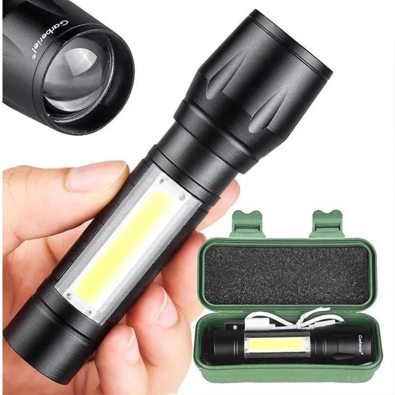 [R$8,40 Moedas/BR] Mini Lanterna luz forte Multi-função Led Tática iluminação portátil