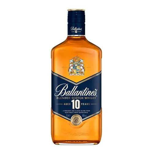 [2 Unidades - R$ 84 cada] Whisky Escocês Blended 10 Anos Ballantine's Garrafa 1l