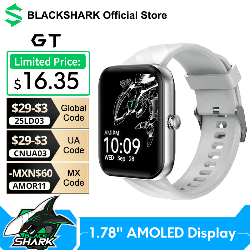 [Com Taxa] Smartwatch AMOLED 1,78" 10 dias Black Shark GT