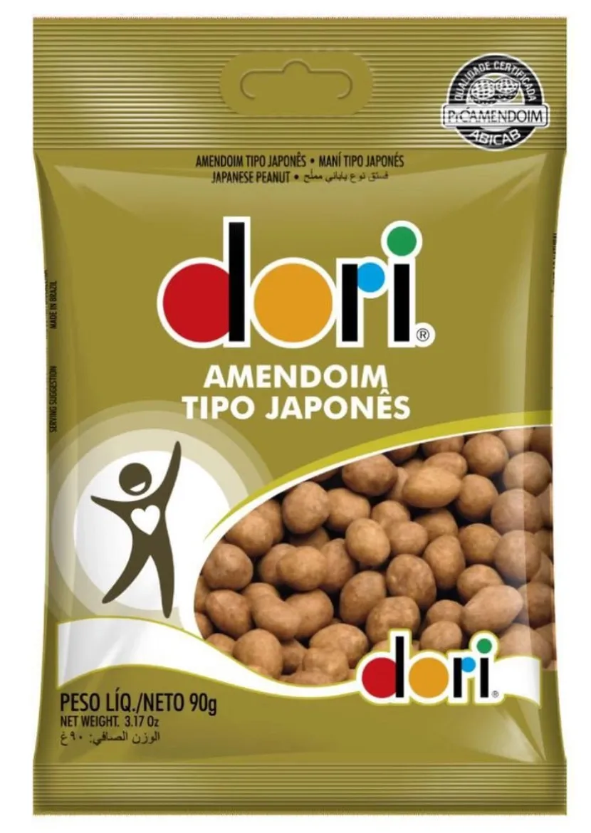 [Regional | Leve 5 por R$ 2,19 cada] Amendoim Japonês Dori 90g