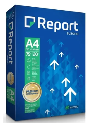 [REGIONAL] Papel A4 Report Branco com 500 folhas 75g/m² Suzano