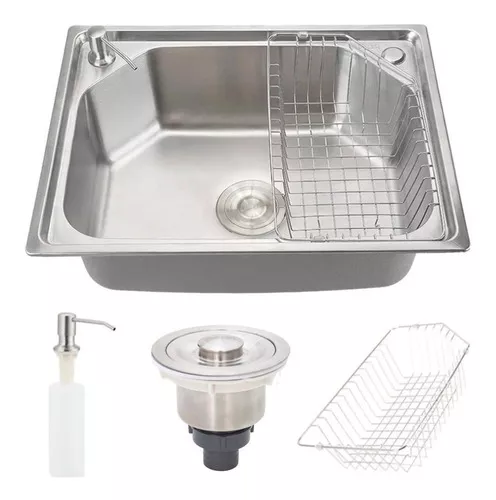 Cuba Pia Gourmet Luxo Prizi Aço Inox 304 43x57cm Kit Complet
