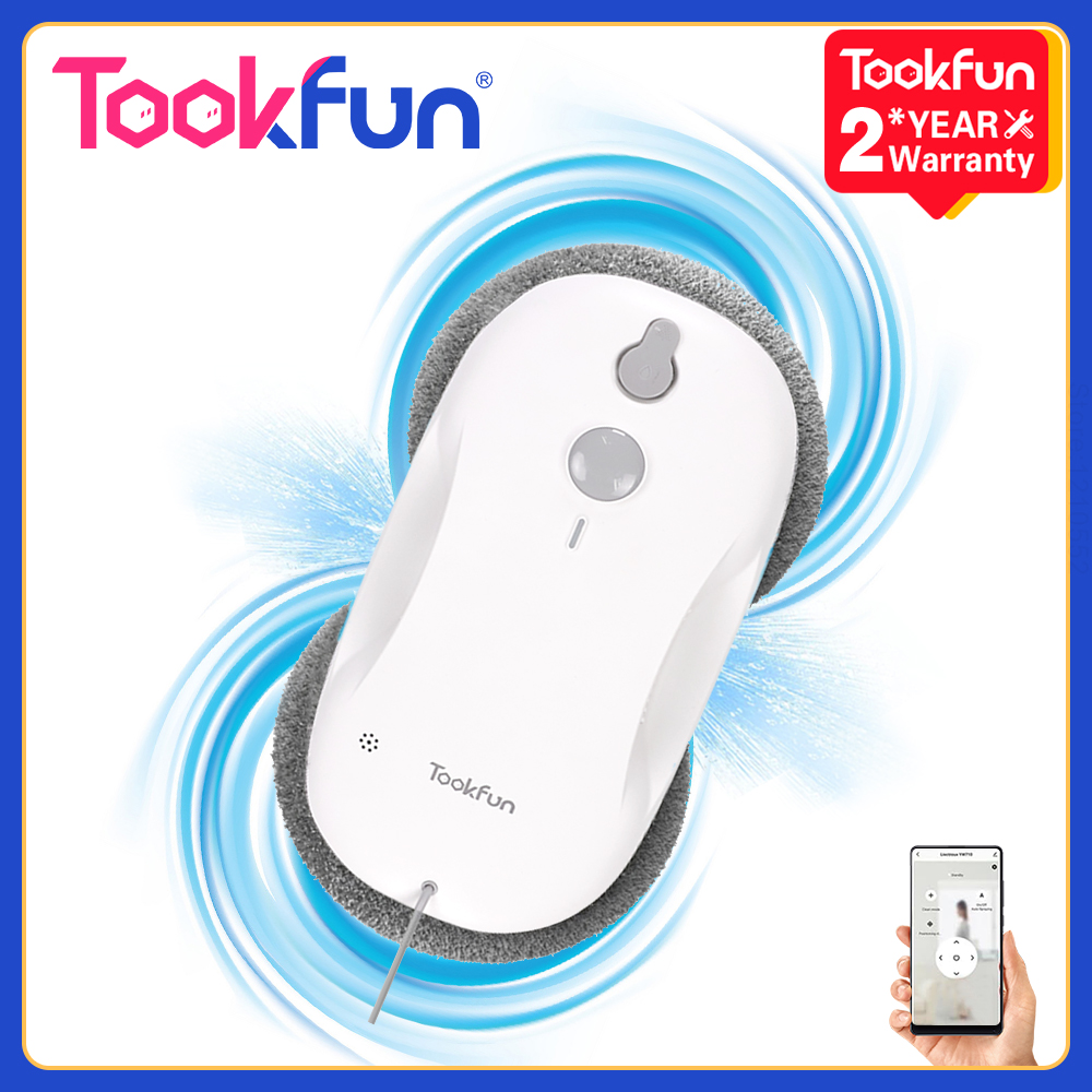 (Estoque no Brasil) Robô Limpador de Janelas CW1 com pulverização automática