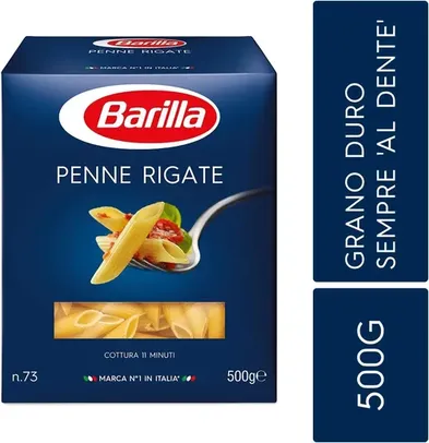[PRIME] Barilla Macarrão Grano Duro Penne Rigate 500G