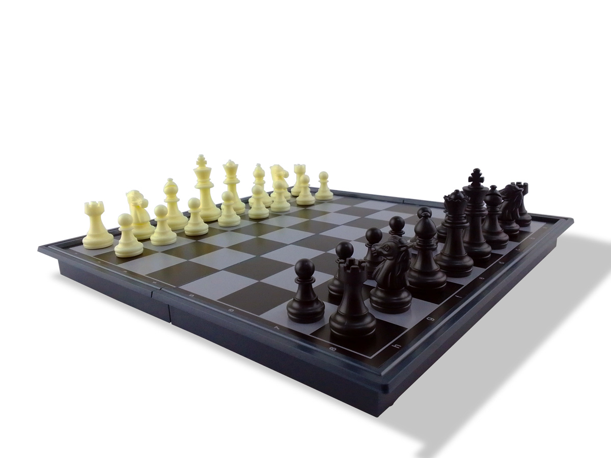 [R$25 ''MOEDAS''/BR] Jogo de Xadrez Magnético Tabuleiro Dobrável Tipo Estojo em Plástico #Aliexpress 🇧🇷