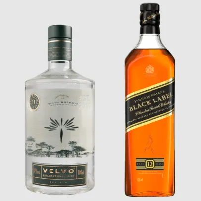 Velvo Botanic 800ml + Black Label Blended Scotch Whisky 1000ml