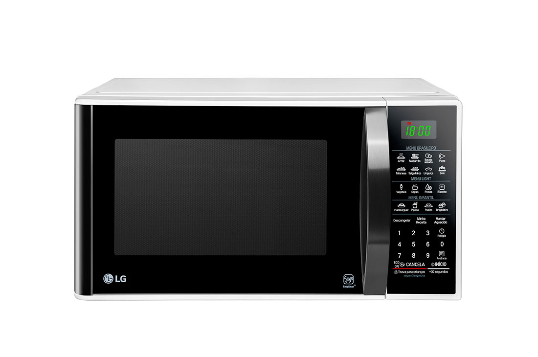 Forno de Micro-ondas Solo 30L com revestimento EasyClean™, tecnologia I Wave e acabamento em branco - 127v e 220V