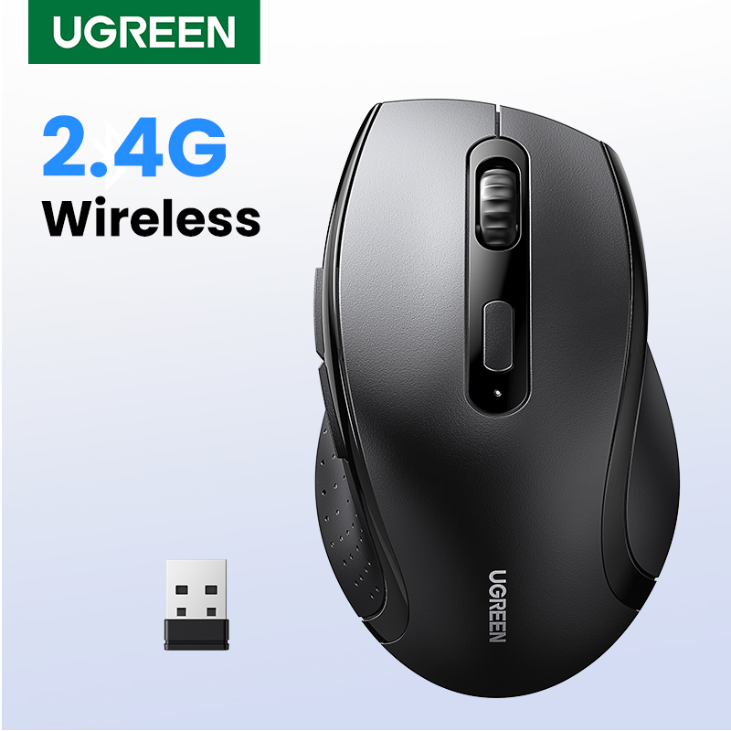 [Com Taxa/Navegador] Mouse sem fio silencioso 1600DPI USB UGREEN
