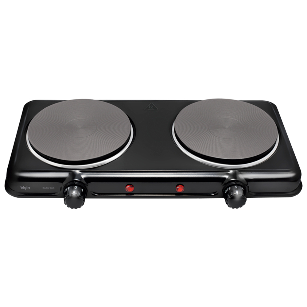 Fogão Elétrico Portátil Elgin 2 Bocas 42Fog020 - Preto - 110 Volts
