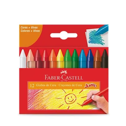 Gizão de Cera Faber-Castell - 12 Cores