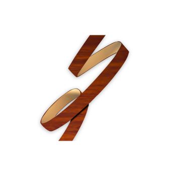 Fita de Borda Pau Ferro Brilho 22mm 0,45mm 20m Rehau