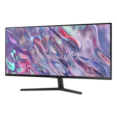 Monitor Samsung Viewfinity S5 34 WQHD, Ultrawide, 100Hz, 5ms, HDR10, HDMI, DP, FreeSync, Game Mode Preto