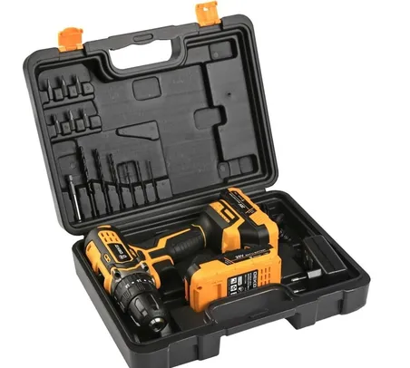 Parafusadeira Furadeira de Impacto 20V com 2 Baterias