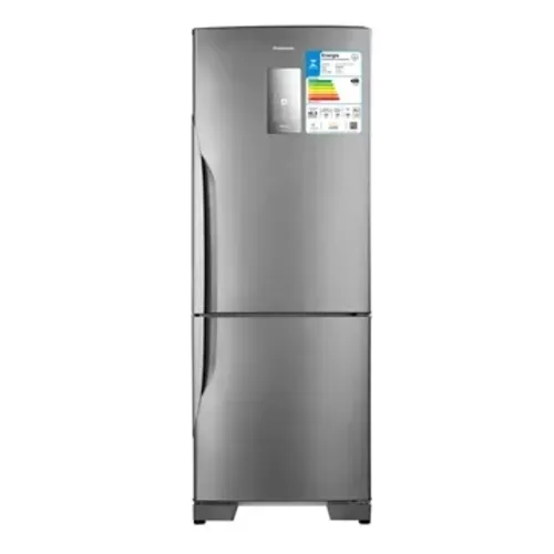 Geladeira/Refrigerador Panasonic 480 Litros A+++ NR-BB71PVFX - 2 Portas, Frost Free, Tecnologia Inverter, Aço Escovado, 110V OU 220v