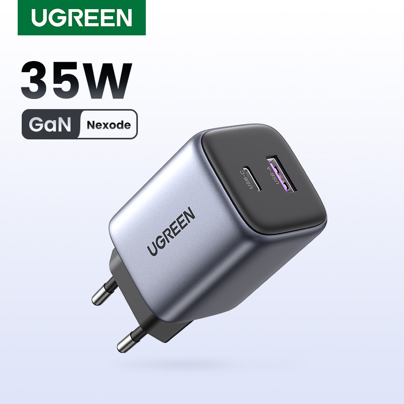 [Com Taxa/Navegador] Carregador rápido USB-C 35W PD3.0 GaN UGREEN