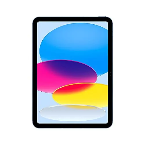 iPad da Apple (10a geração): Com chip A14 Bionic, tela Liquid Retina de 10,9 polegadas, 64 GB Wi-Fi 6, câmera frontal de 12MP, câmera traseira de 12MP