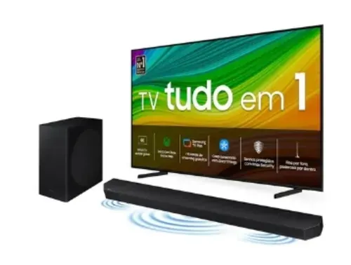 Smart TV 50" QLED 4K 50Q60D 2024 + Soundbar HW-B550/ZD