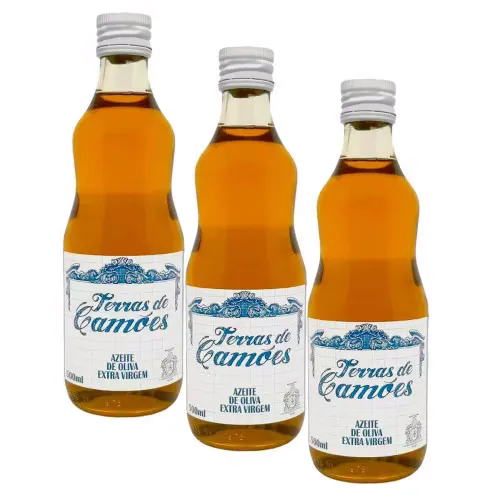 [Nível Diamante/Ouro] Kit c/3 Unid. Azeite Terras de Camões Extra Virgem Frutado - 500ML