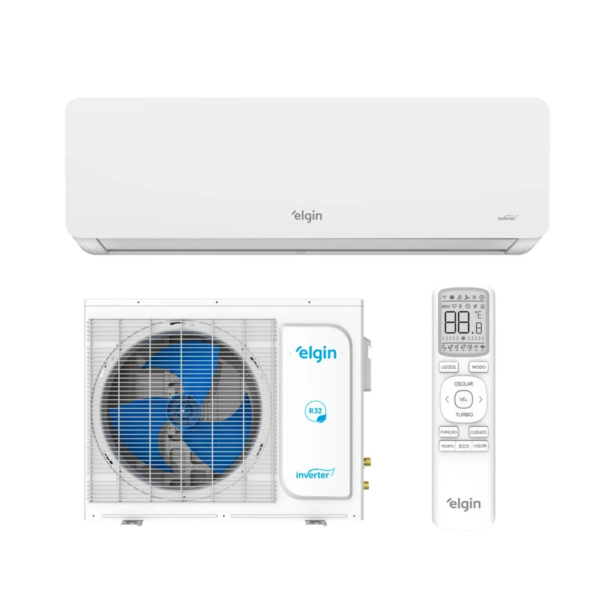 Ar Condicionado Split Hw Inverter Elgin Eco Dream 9000 Btus R-32 Frio 220V Monofásico 45HIFI09C2WA