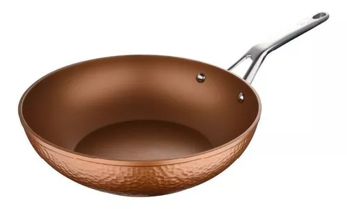 Wok de alumínio antiaderente San Ignacio Origen Induction Cobre Color 28cm