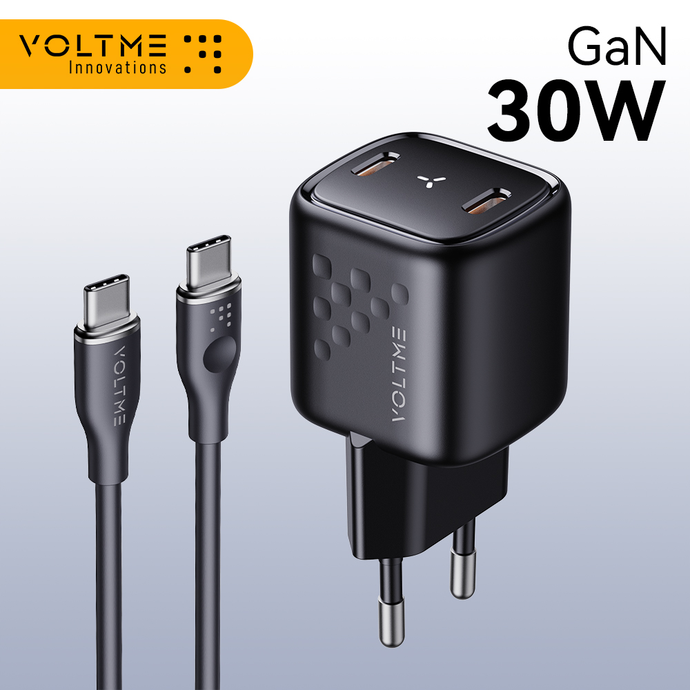 [R$ 6,65 Moedas Taxa Inclusa] VOLTME 30w Carregador Rápido USB Tipo C