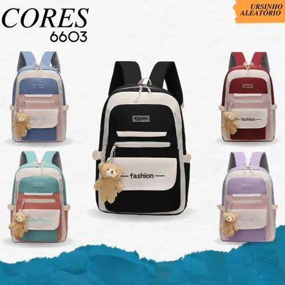 Mochila Escolar Grande Unissex Coreana/Japonesa Bolso Secreto Impermeável