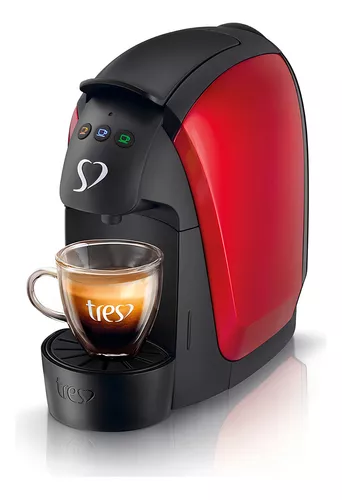 3 Corações Espresso Luna Cafeteira Automática Vermelha 127V