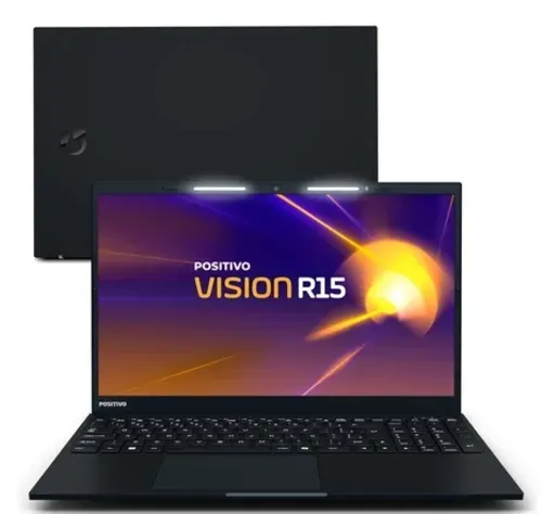 Notebook Positivo Vision R15 AMD® Ryzen 7-5700U Linux 8GB RAM 256GB SSD 15.6” Full HD IPS Lumina BAR