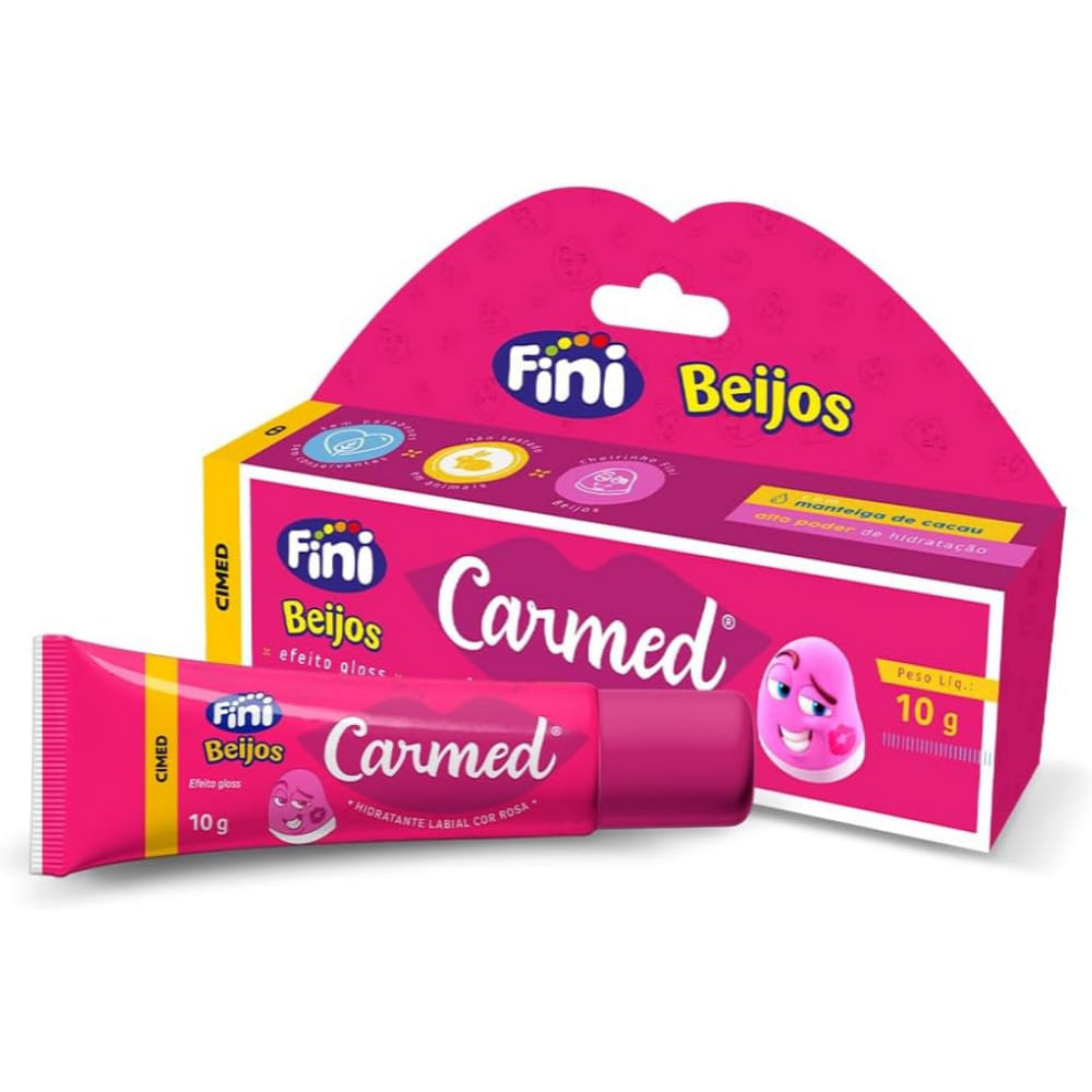 [Leve 2 pague R$ 14,49(Cada)] Hidratante Labial Carmed Fini Beijos 10G