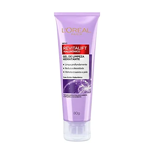 [Pague 2 & leve3/REC/+por- R$ 9,37] L'Oréal Paris Revitalift Gel de Limpeza Facial Hialurônico Anti-idade 80g