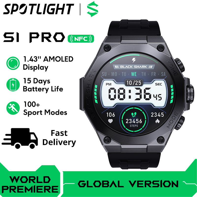 [Com Taxa] Xiaomi Black Shark-S1 Pro Smartwatch