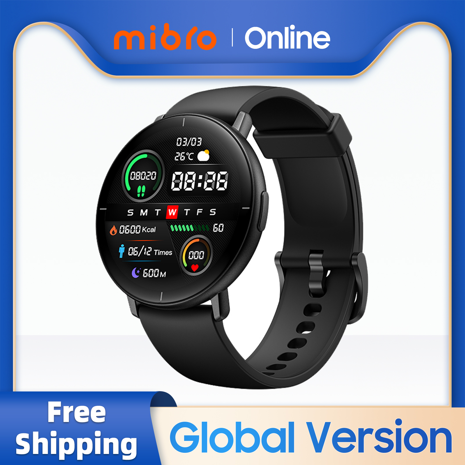 [Taxa inclusa] Mibro Lite Smartwatch Global 1,3'' AMOLED IP68