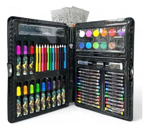 Estojo Maleta 68 Peças Crianças Canetinhas Giz Lápis #Mercadolivre 🇧🇷