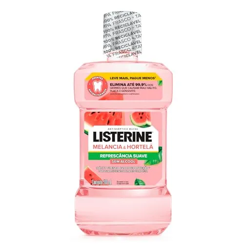 [REC] LISTERINE® Melancia & Hortelã Enxaguante Bucal Sem Álcool, 500mL