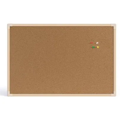 Quadro de Aviso Cortiça Moldura Madeira Pinus Neo STALO, 40x30