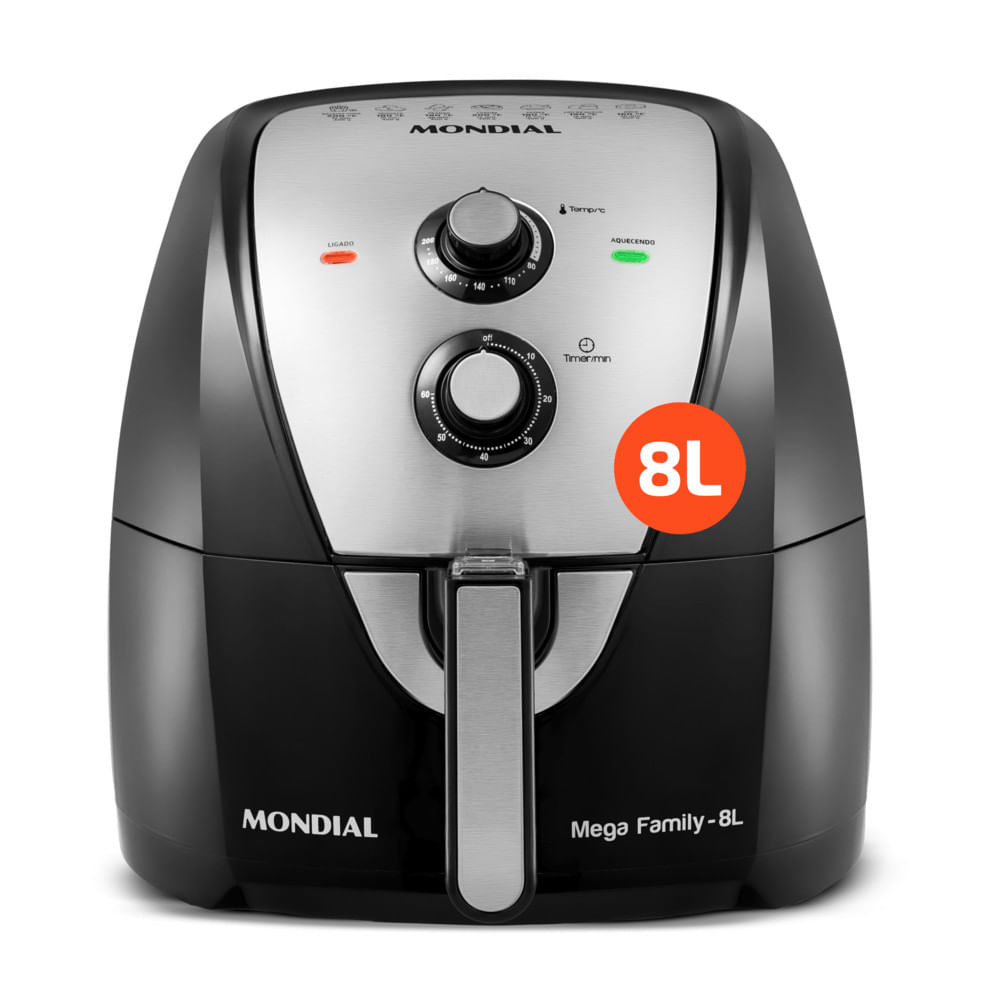 [Paypal] Fritadeira Air Fryer Mondial 8L Preto AFN80