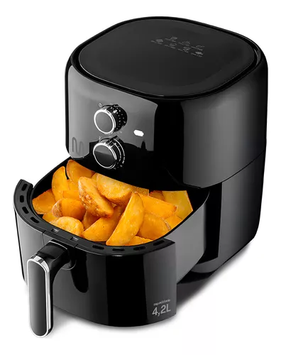 Fritadeira Elétrica Air Fryer 4,2l 1500w 127v Multi - Go207 Cor Preto