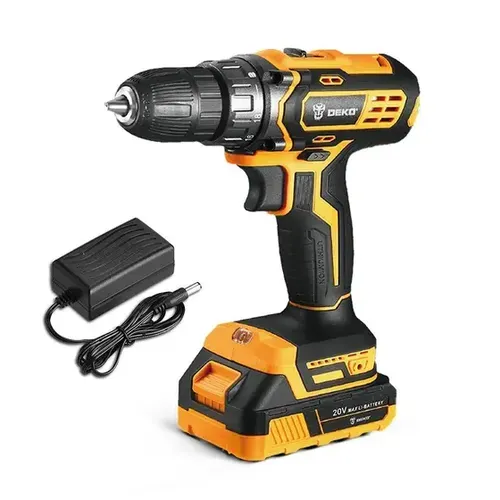 Parafusadeira Furadeira 3/8 Pol. 20V com Bateria e Carregador Bivolt - DEKO-DKCD20XL01-H5