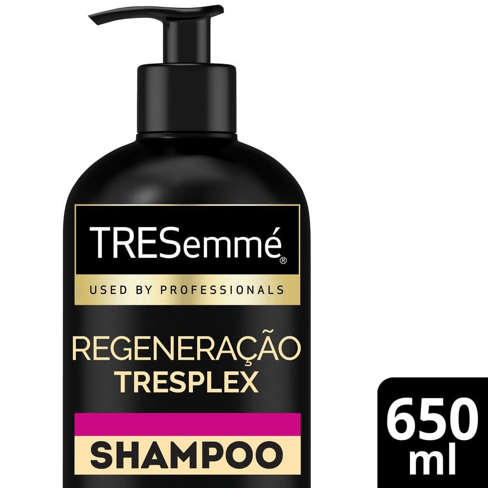 Shampoo Tresemmé Regeneração Tresplex Queratina Líquida E Gluconolactona Com 650ml