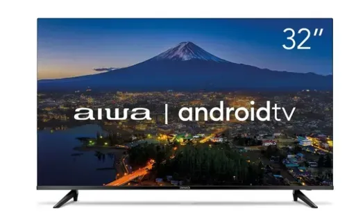 Smart TV AIWA 32” Android HD Borda Ultrafina HDR10 Dolby Áudio AWS-TV-32-BL-02-A - Bivolt