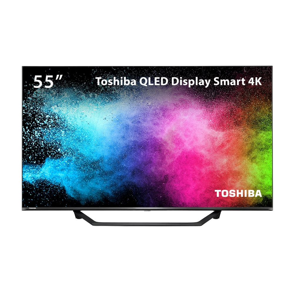 [Reembalado] Smart Tela QLED 55&quot; 4K Toshiba 55M550KB VIDAA 3 HDMI 2 USB Wi-Fi - TB001OUT