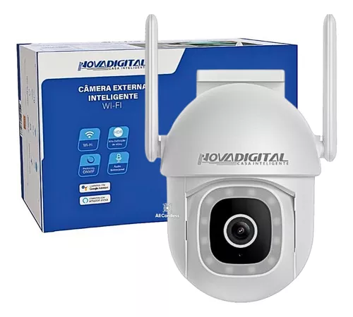 Câmera Externa ip65 Inteligente Wifi Onvif Compatível com Alexa