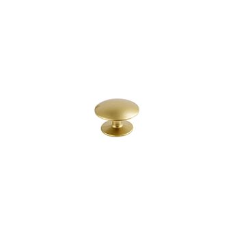 Puxador Botão ZM5000 28mm Dourado Fosco Zamac Criativa