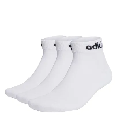 Meias Linear Ankle Cushioned 3 Pares Adidas [Tamanho 38/40 - 41/43 - 35/37]