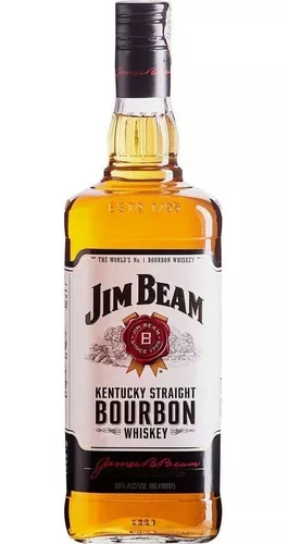 [Levando 4 R$ 278] Whisky Jim Beam White Kentucky Straight Bourbon 1 litro