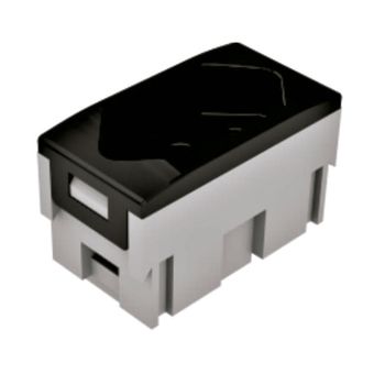 Módulo Tomada 2Postos+T 20A Preto 1 un QTMov