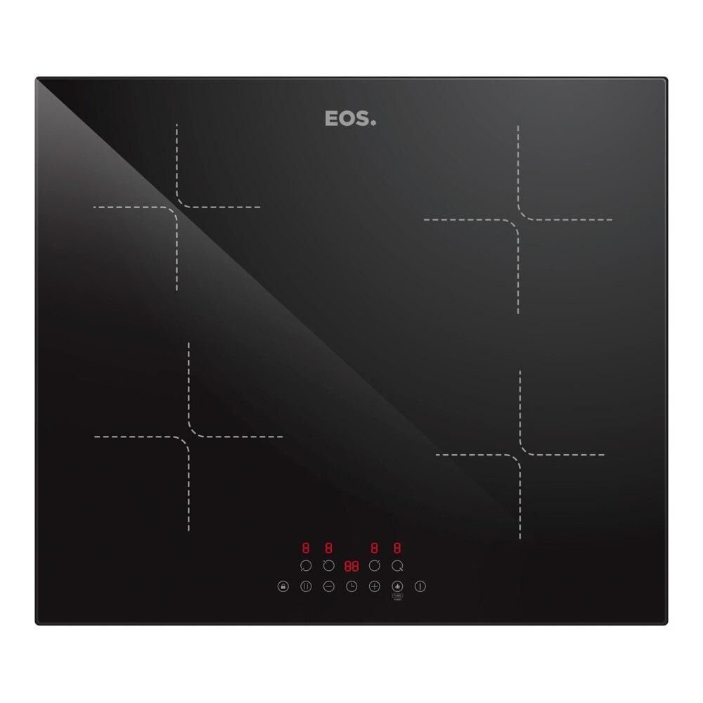 Cooktop de Indução 4 Bocas Eos 7200w Preto Eci04ep2 220v