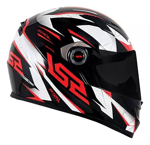 Capacete Ls2 Ff358 Draze Black, Red Tamanho Do Capacete Xl Cor Black/red Desenho Draze