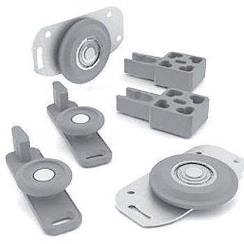 Kit Porta de Correr RO64 4002 1 Porta 50kg Sobreposto 1 un Rometal