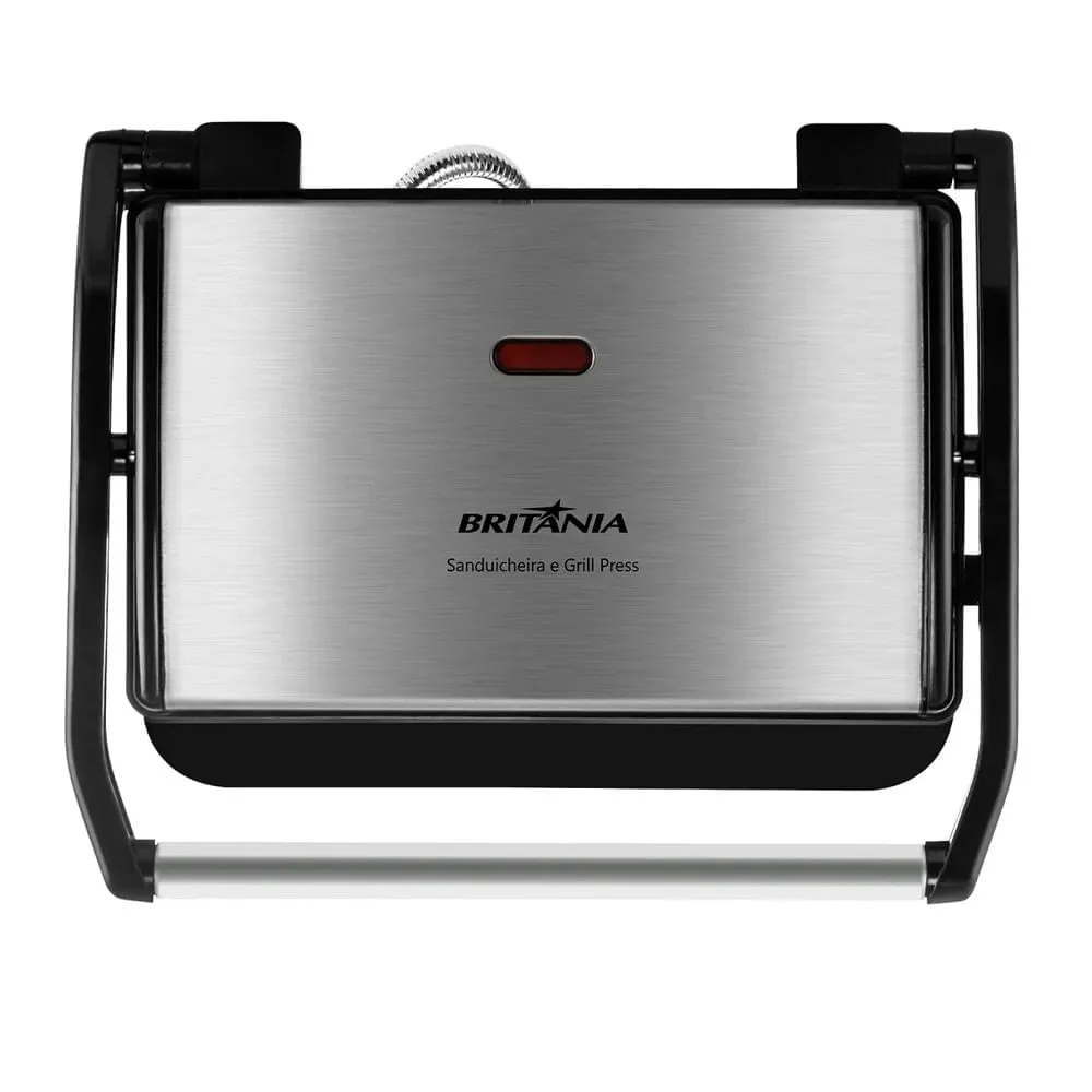 Grill e Sanduicheira Britânia Inox Press BGR27I – 127 Volts 127 Volts